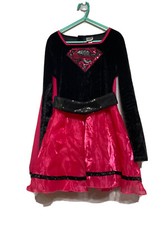 Girls Pink SUPERGIRL Dress Costume Size Small DC Comics Preowned