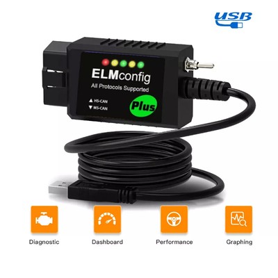 Ecu Code Reader ELM327 V1.5 USB Car Programming Tool Diagnostic Tool