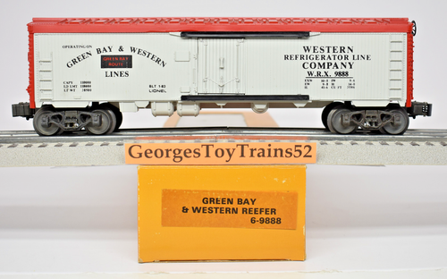 Lionel Ltd Edition 3-Rail O #9888 WRX Green Bay & Western Kühlwagen 6-9888 Neu in OVP