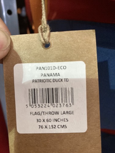 BANDERA DE PANAMÁ Vintage Teñido Impresionante 30""x 60"" (152x76 cm) Mejor Calidad - Imagen 6 de 6