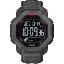 Timex Men's Digital Watch UFC Strength Black Polyurethane Strap TW2V88100