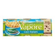 Ceci Valfrutta Ceci Italian Lessati to Natural 3 Jars 150 Gr Paste