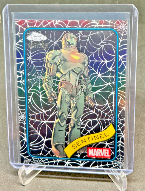 2025 Topps Chrome Marvel SENTINEL Spider Web Refractor 27/399 #33