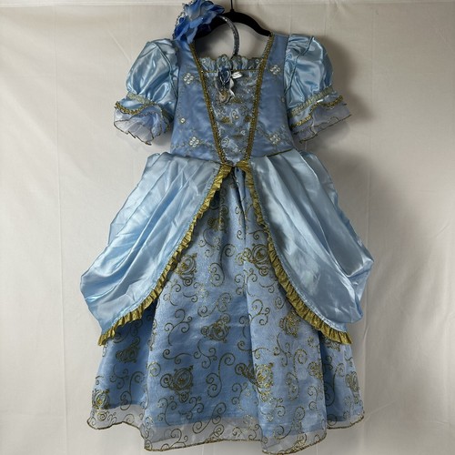 Disney Store Exclusive CINDERELLA Princess Ball Gown Costume Size S-5/6 - Picture 2 of 16
