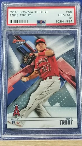 Mike Trout - 2018 Bowman's Best   PSA 10  