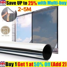 5m Reflective One Way Mirror Window Film Mirrored?Glass Solar Tint Foil Stickers