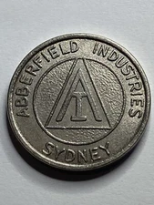 ABBERFIELD INDUSTRIES SYDNEY AUSTRALIA (Token-Operated Time Switches) Token #rs1