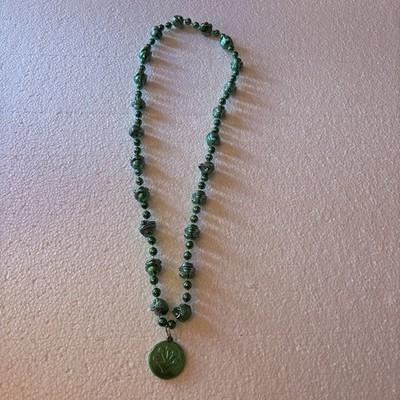 GEICO Frog Bead Necklace Advertising Promo Insurance Collectible Green Y2K Logo