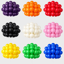 Latex Balloons 10 inch Plain Mixed Colors Event Party Decor
