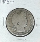 1905 BARBER SILVER HALF DOLLAR  ~ NICE COIN ~ 90% SILVER