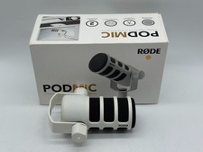 RODE PodMic Cardioid Dynamic Broadcast Microphone - White