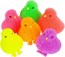 3 Inch Chicken Puffer Toys for Kids Pack of 12 Chick Surprise Toys for Filling