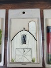 Vtg Hand Painted Rustic Wood Lightswitch Cover Lot w/ Hardware Country Barn Farm — photo 3