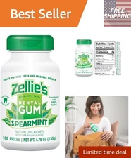 Zellie's Xylitol Chewing Gum - Deliciously Fresh & Health-Conscious 100 Count
