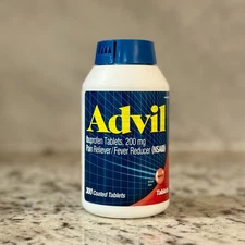 1 bottle- Advil Pain/Fever Reducer 200MG Ibuprofen 300Tablets*NEW-FREE Ship*