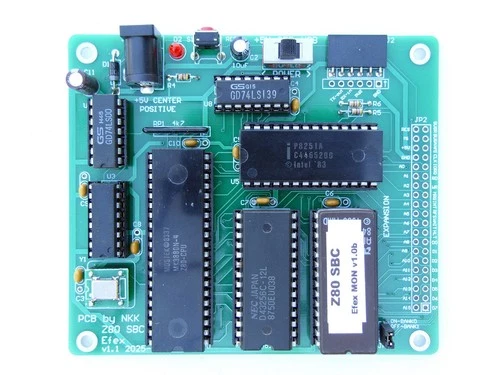 Efex Z80 Single Board Computer, Efex Z80 SBC; Assembled and Tested System