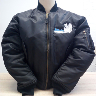 Intruder MA1 Bomberjacke Schwarz Motor Fliegerjacke Pilotenjacke Bomber