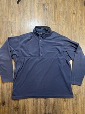 Size XL Vintage Patagonia Synchilla Snap-T Fleece Pullover Blue 90s Made In USA