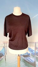 COS knitted dark brown top size S UK 8 10