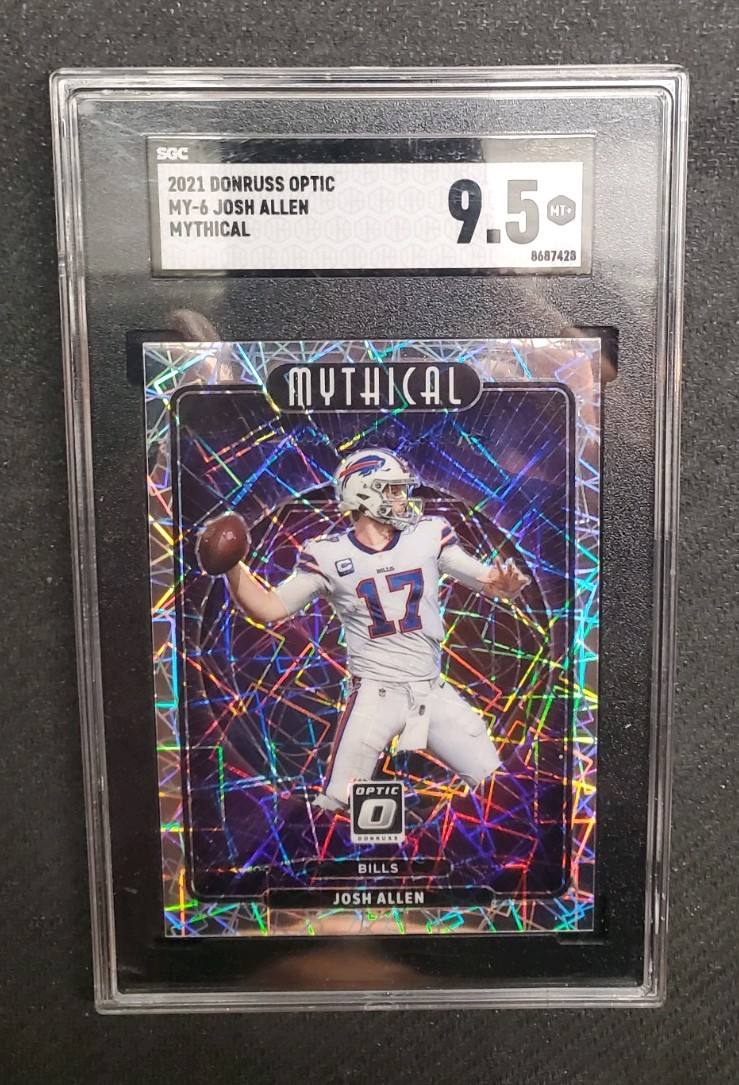 2021 Panini Donruss Optic Mythical Josh Allen #MY-6 Silver Lazer Prizm Bills