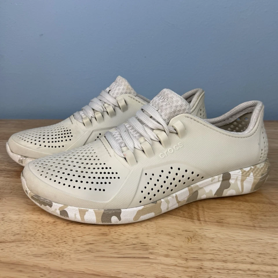 Crocs LiteRide 360 Pacer Women's Size 10 Beige Camo Running Shoes Sneaker 206494 - Image 2 of 4