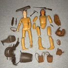 Vintage Marx Johnny West Action Figure Lot 1960s Parts Accessories Cowboy Indian