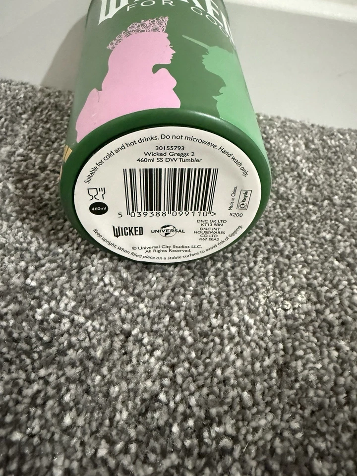 Greggs Wicked Mug Reusable Cup Elphaba Travel Mug Green. Brand new 💚🩷 💚🩷 - Image 4 of 4