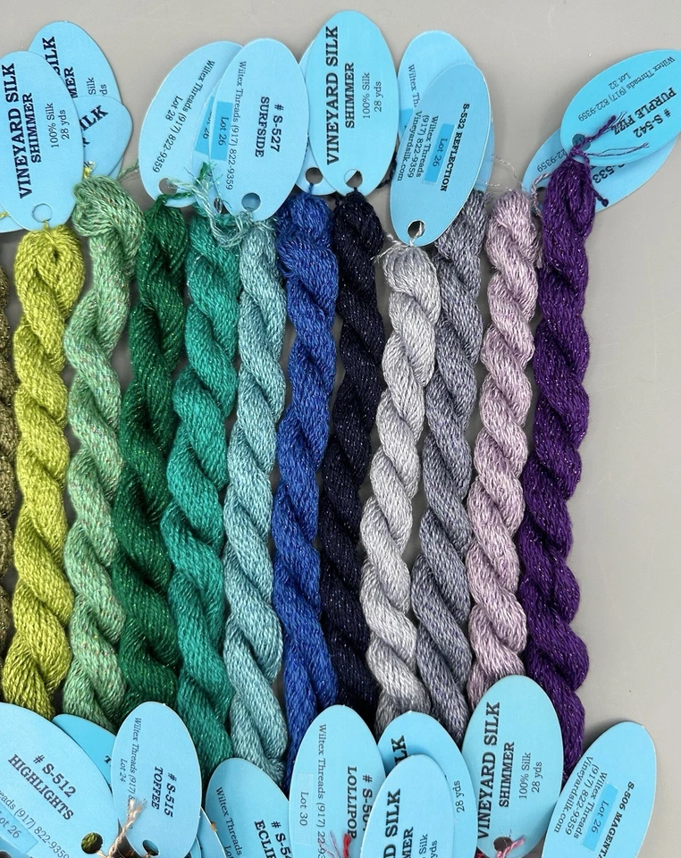 Lot of 34 Vineyard Silk Shimmer Thread Needlepoint Hand Embroidery Multicolor 1 - Image 3 of 4