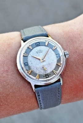 PRIM Vintage Mens Mechanical Rare Scales Dial Watch From 1960s Czechoslovakia