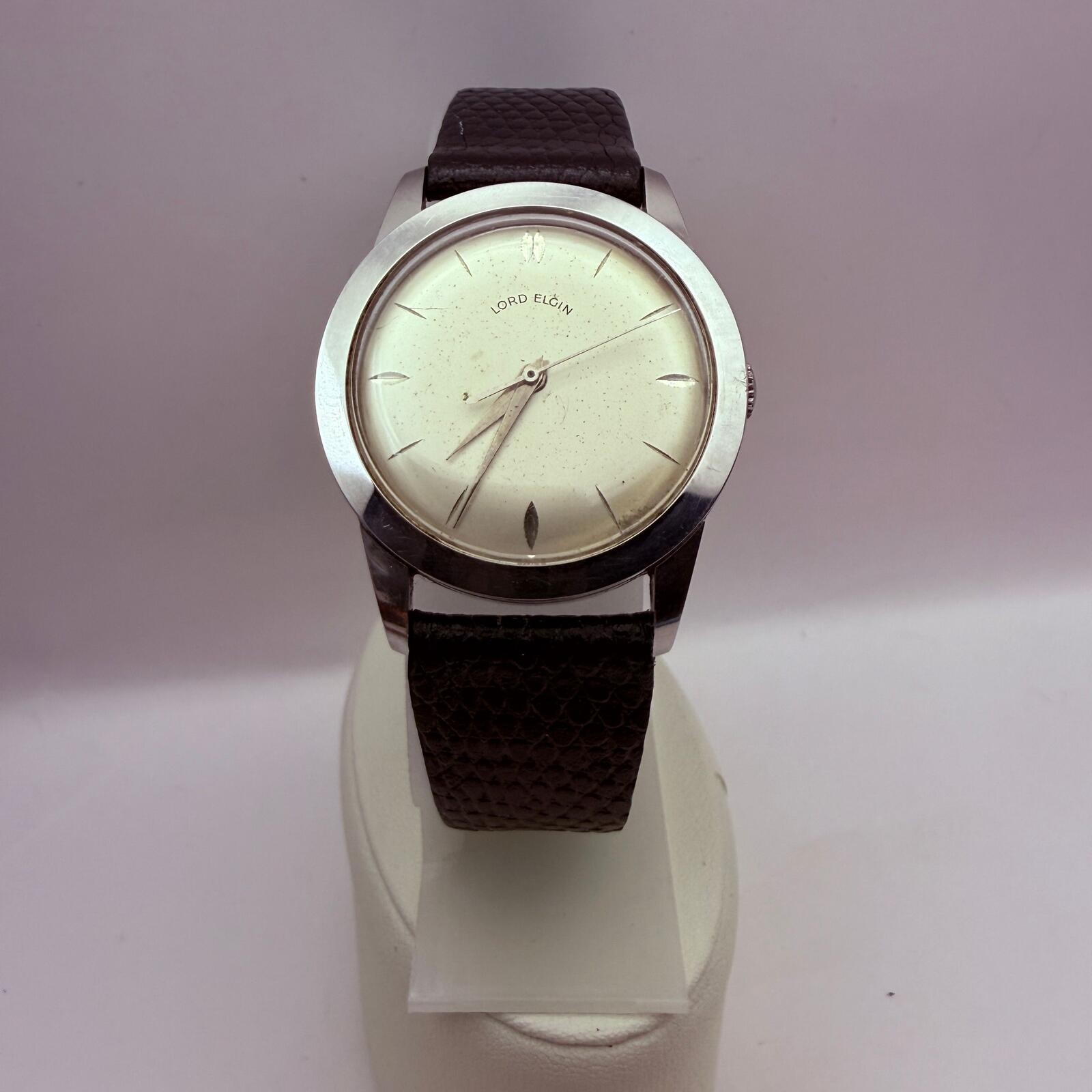 Lord Elgin Men's Vintage Automatic All Stainless Steel Swiss