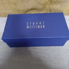 WOW!! STUART WEITZMAN ~ BLACK STUDDED STRAP KITTEN HEEL SHOES!! SIZE 12M