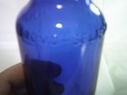 Vintage Bromo Seltzer 6 inch Cobalt Blue Bottle — photo 3