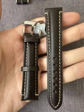 Vintage Watch Strap 18 mm  Leather Nos Top Quality V66 