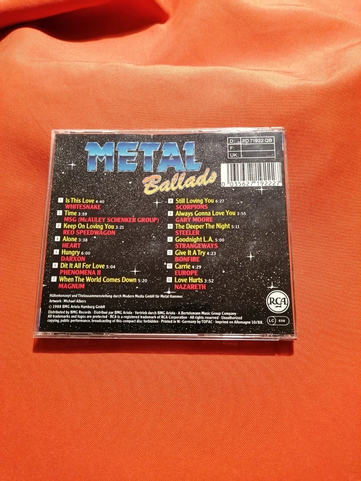V.A. - METAL BALLADS - CD - 1988 - Bild 2 von 2