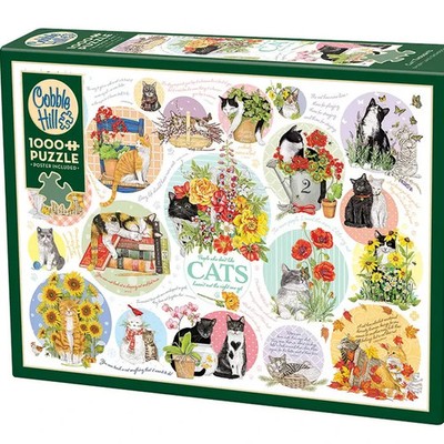 Cobble Hill  -  Cat Thoughts -  Puzzle 1000 pieces  NEW