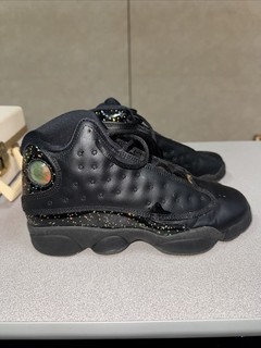 🏀Air Jordan 13 Retro GS Black Metallic Gold Glitter Size 6Y DC9443 007