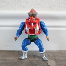 1983 MEKANECK Vintage HE-MAN MOTU Mattle FIGURE + ORIGINAL CHEST ARMOR Accessory