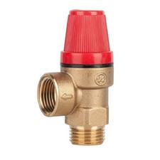 12 Inch DN15 Brass Safety Valve 1.5 Bar Pressure Relief for Solar Water Heater