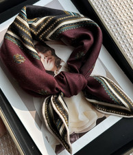 70 Cashmere 30 Silk Scarf 65X65cm Neckerchief Shawl totem Print Bandana wrap