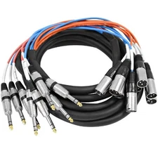 SAXT-8x20M - 8 Channel 20' XLR Male to 1/4 TRS Snake Cable