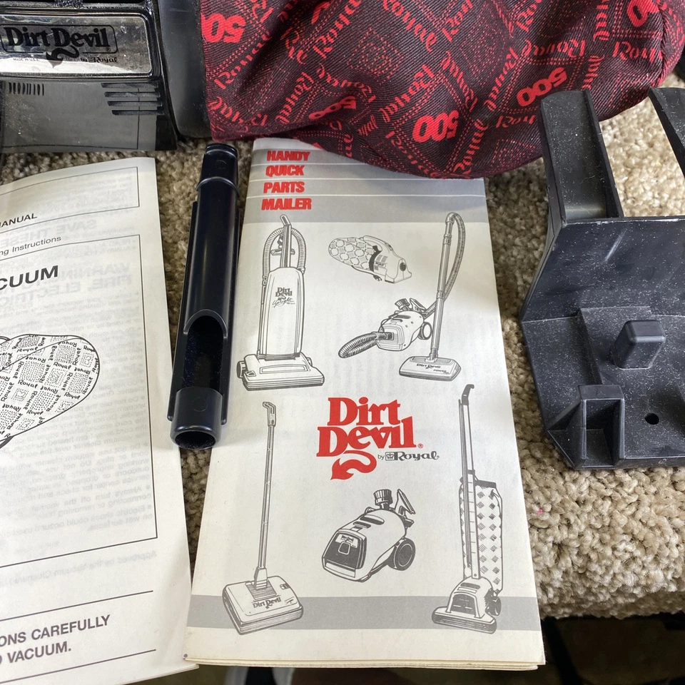 Dirt Devil Royal 500 Series Hand Vac 25' Cord W Attachments Small Vacuum & Box - Image 3 of 4