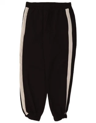 TOPSHOP Womens Joggers Trousers UK 14 Large W32 L27 Black Colourblock BI06 - Image 1 of 3