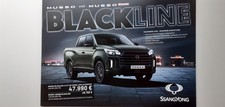 Ssangyong: Musso Blackline / Musso Grand Blackline (Prospekt-Blatt); 2023