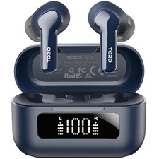 TOZO Hybrid Active Noise Cancelling Wireless Earbuds with 6 Mics Small, Blue