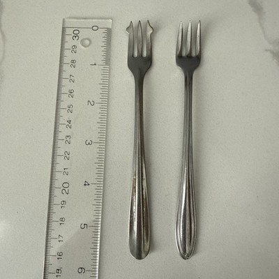 Unmatched Cocktail Forks Stainless Steel Oneida