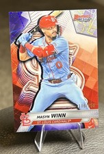 2025 Bowman's Best #44 Masyn Winn Purple Lazer Refractor /250 - Cardinals