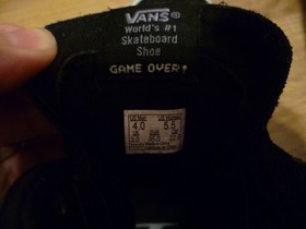 Vans Nintendo NES Controller 'GAME OVER' SK8-Hi High Top Mens 3 UK OR 4 US