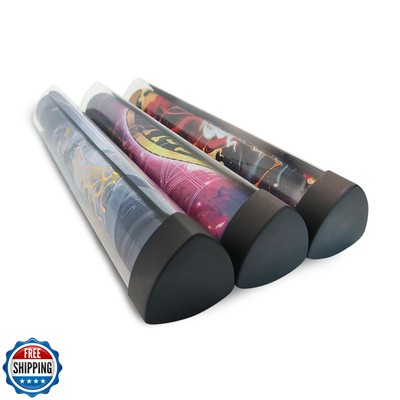 sabermaster 3 PCS Playmat Tube Prism-Shaped Playmat Tube for MTG playmat ygo 