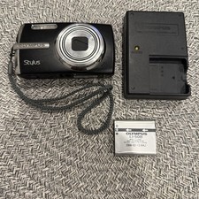 Olympus Stylus 1010 10MP Digital Camera Black with Charger and Battery- Great