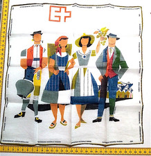 NATIONALAUSSTELLUNG 1964 SCHWEIZ swiss Taschentuch Hadnkerchief Souvenir